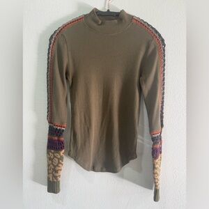 Free People Mock neck Top